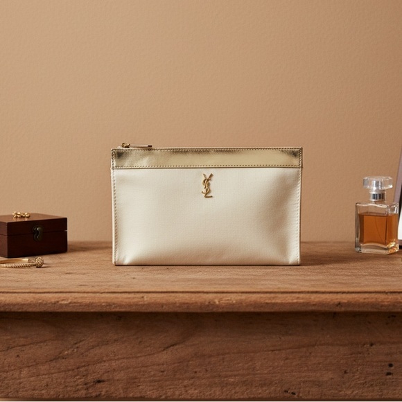 Yves Saint Laurent Gold and White Accessory - Picture 1 of 14